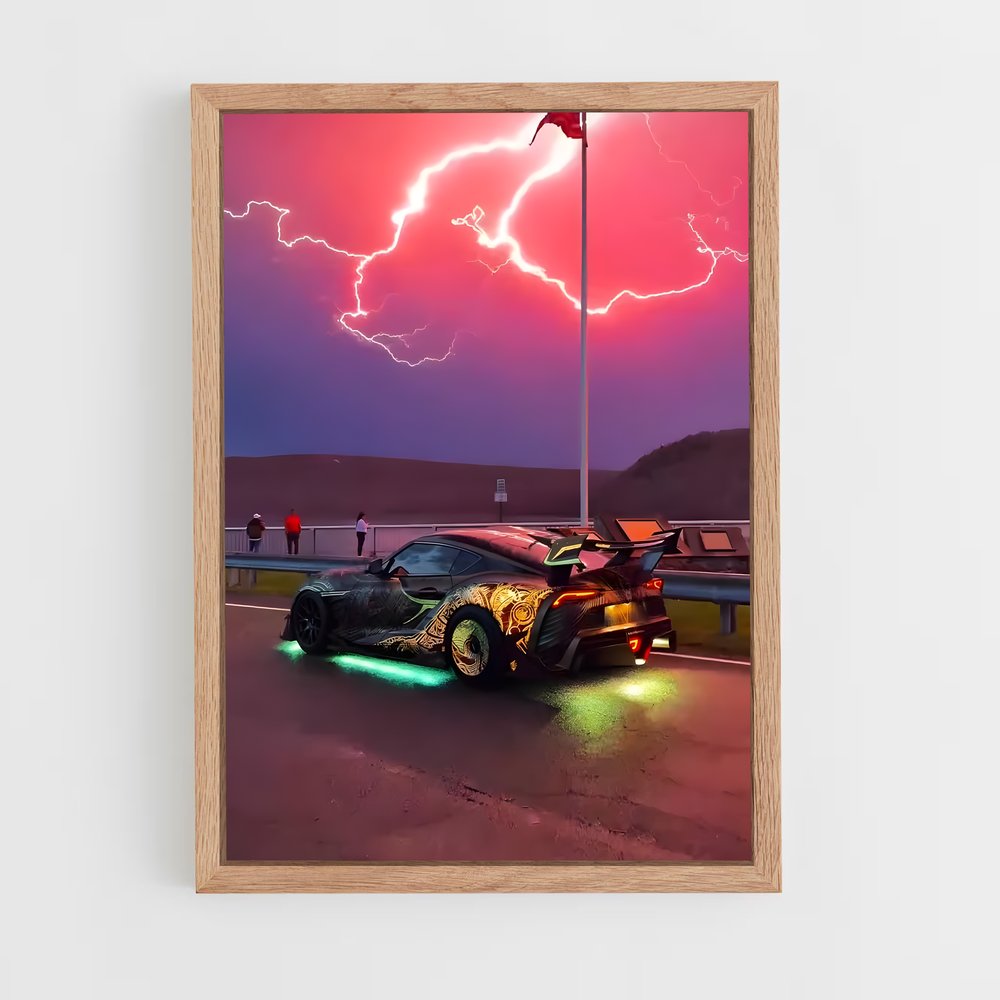 Poster Tempête Supra – affiche Toyota (vue 4)